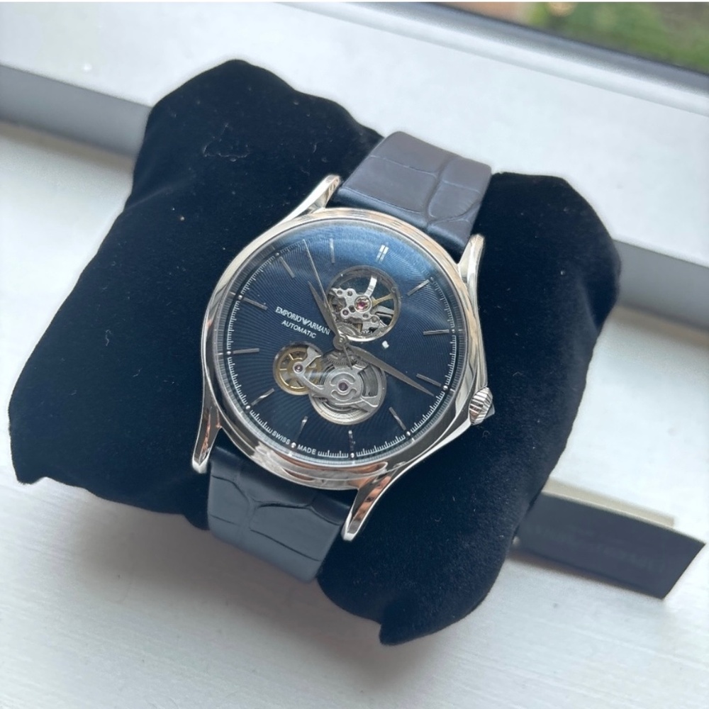 Emporio Armani Automatic Swiss Made Watch Alligator Strap - NWT